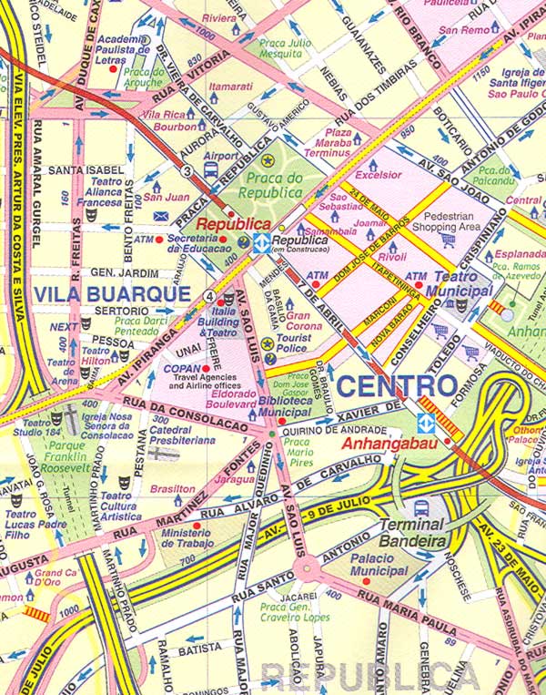 city center map of sao paulo